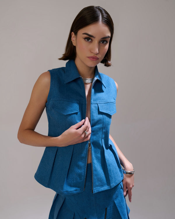 COVENT DENIM TOP