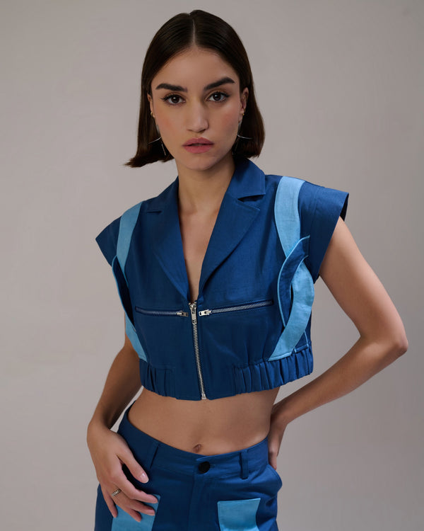 SHOREDITCH CROPPED VEST JACKET