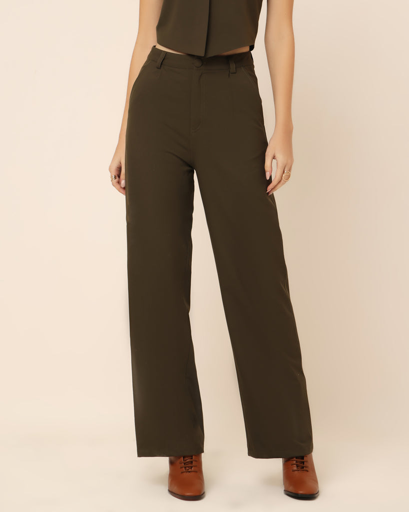 Julie Olive Green Pants