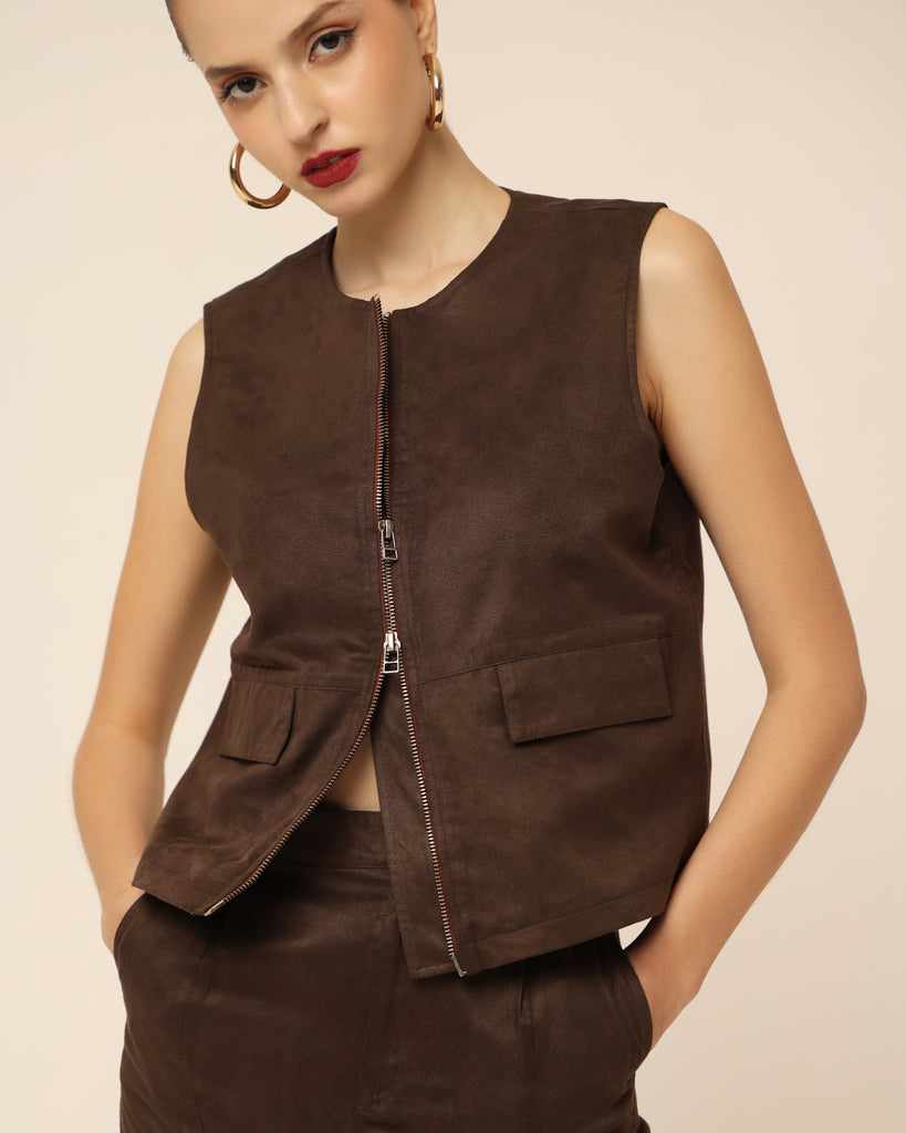 Susan Suede Vest